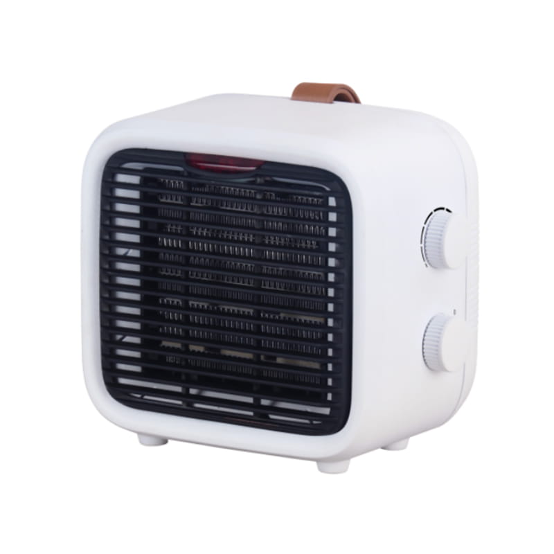 Kişisel mini elektrikli seramik ısıtıcı 1500W kapalı, beyaz